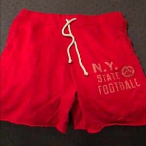Men’s Abercrombie and Fitch Sweatpants Shorts, RED